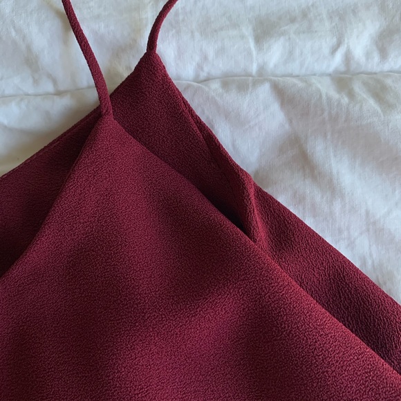 🛍Maroon Layered Tank Top - Picture 3 of 4